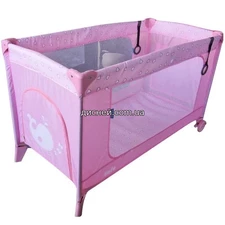 Манеж ME 1016 SAFE Heart pink, розовый